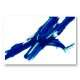 Blue Stroke Abstract Wall Art