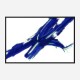 Blue Stroke Abstract Wall Art