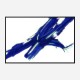 Blue Stroke Abstract Wall Art