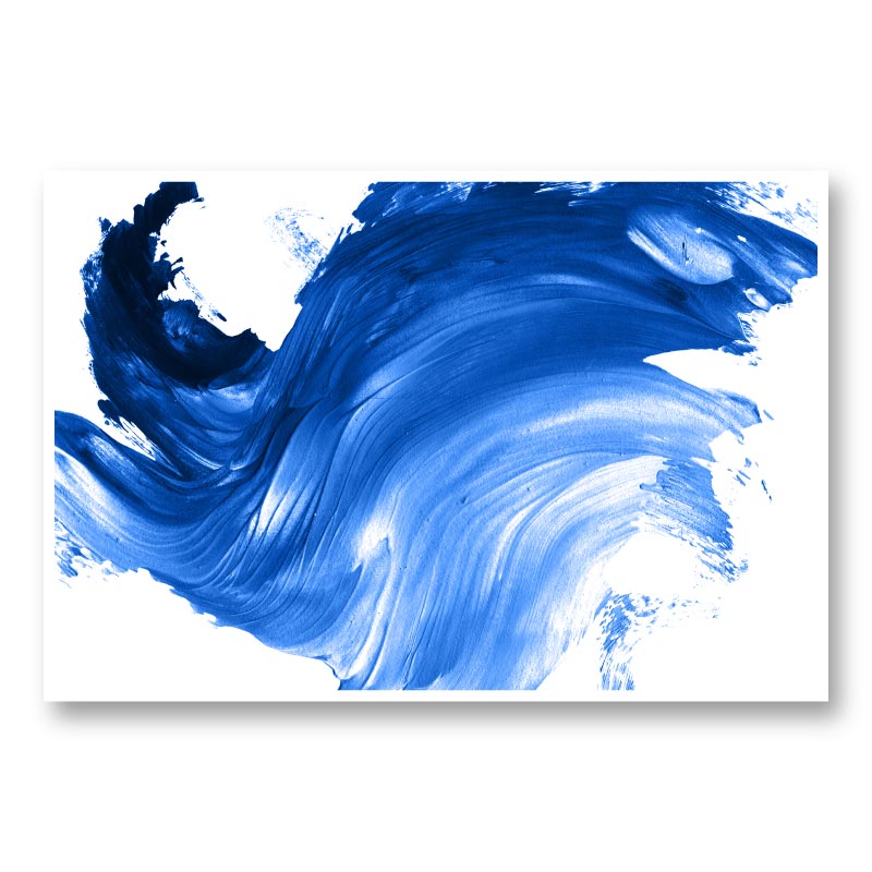 Blue Swirl Abstract Wall Art