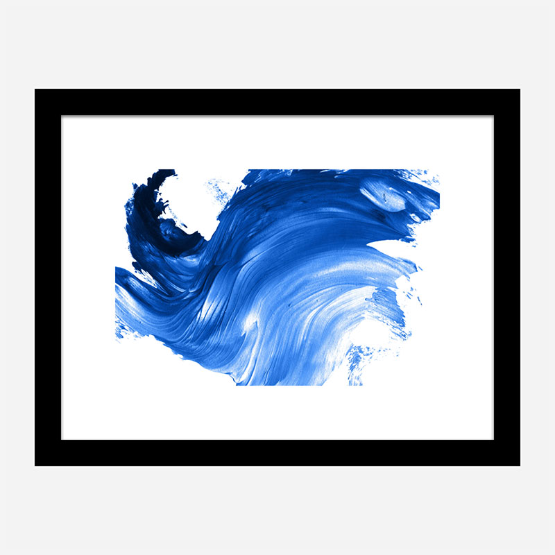 blue and white abstract art