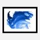 Blue Swirl Abstract Wall Art