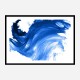 Blue Swirl Abstract Wall Art