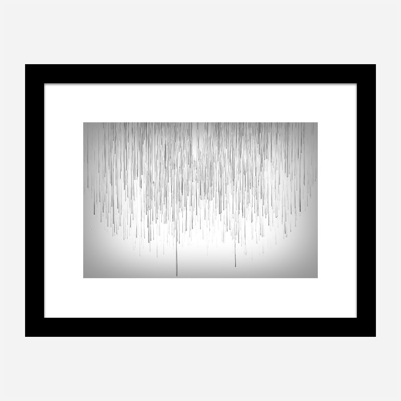 Grey Rain Abstract Wall Art