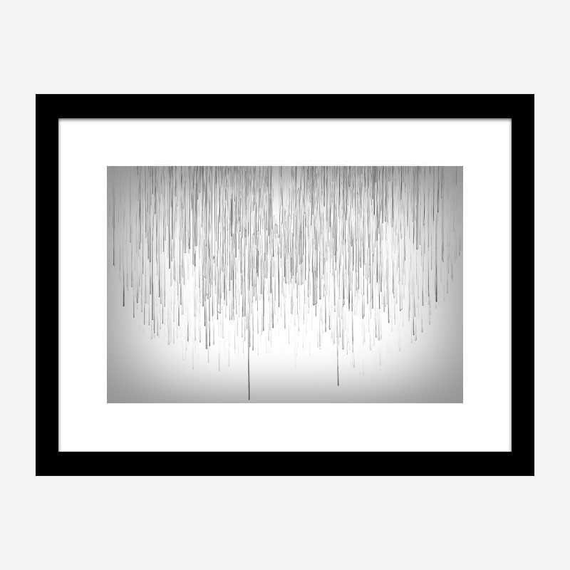 Grey Rain Abstract Wall Art