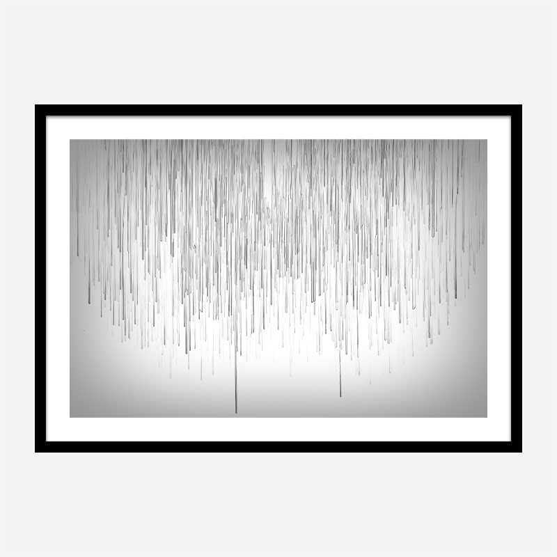 Grey Rain Abstract Wall Art