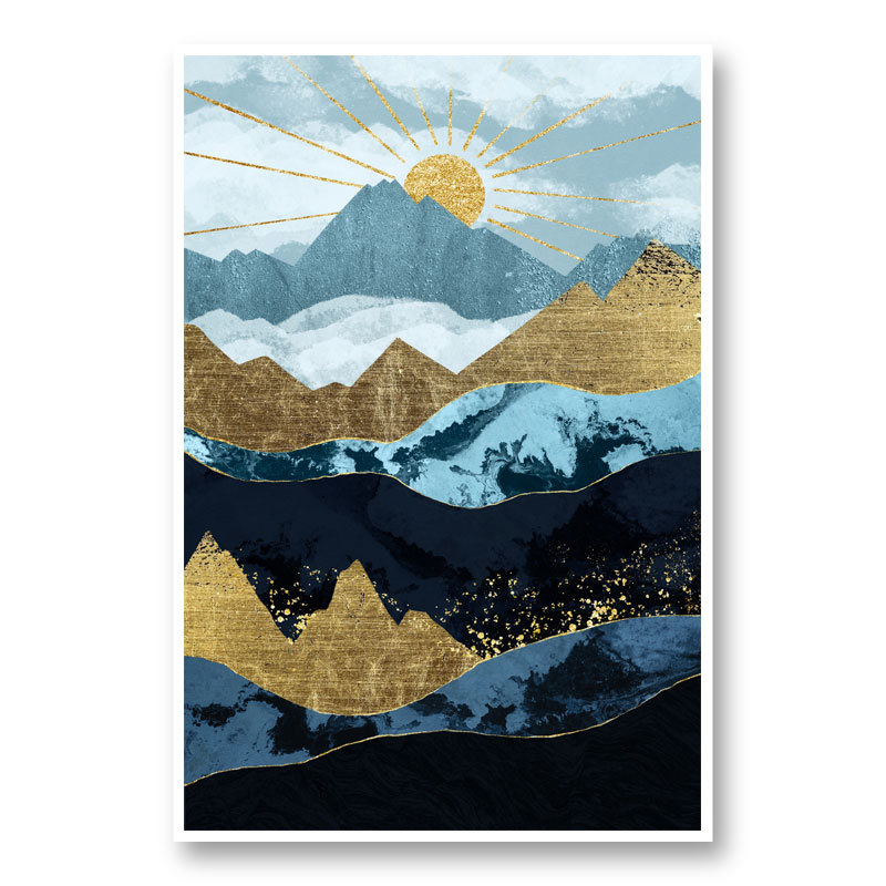 Sun Up Abstract Art Print Sun Up Abstract Art Print