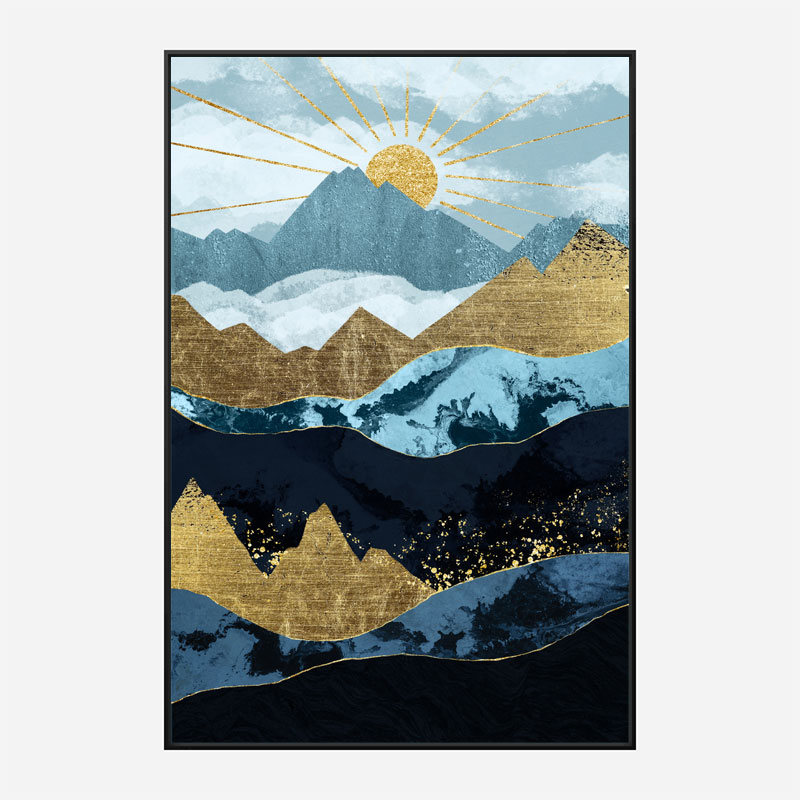 Sun Up Abstract Art Print Sun Up Abstract Art Print