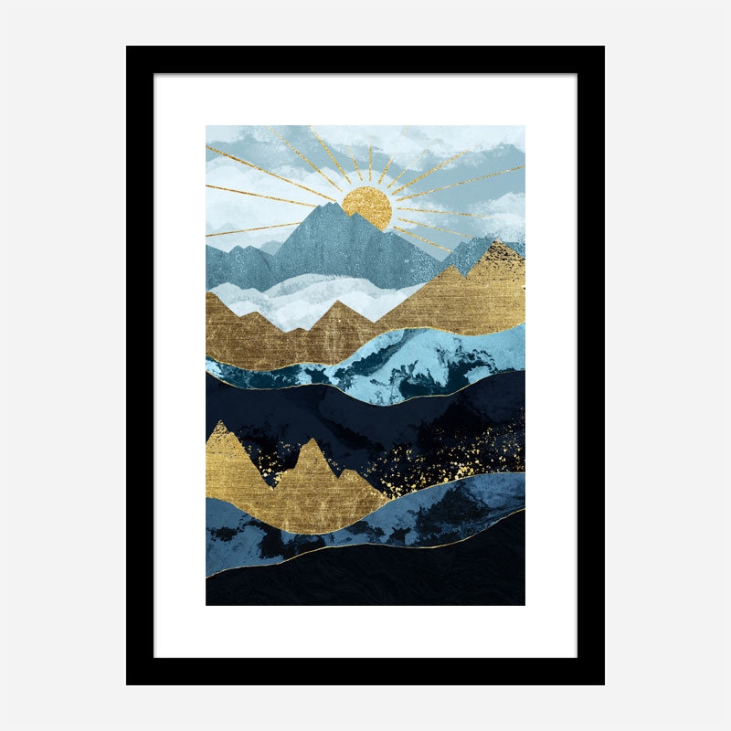 Sun Up Abstract Art Print Sun Up Abstract Art Print