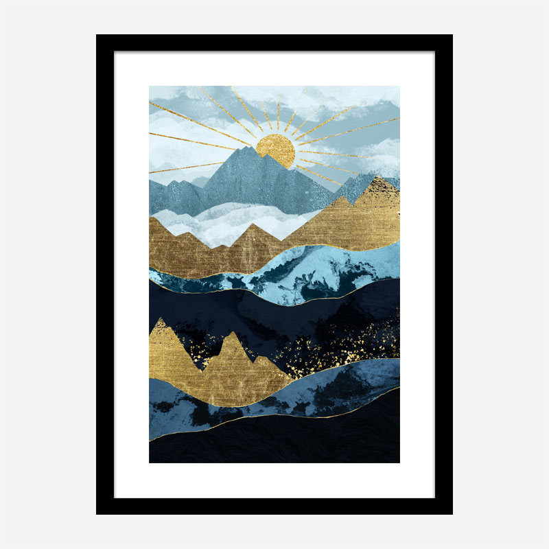 Sun Up Abstract Art Print Sun Up Abstract Art Print
