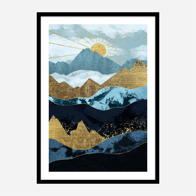 Sun Up Abstract Art Print