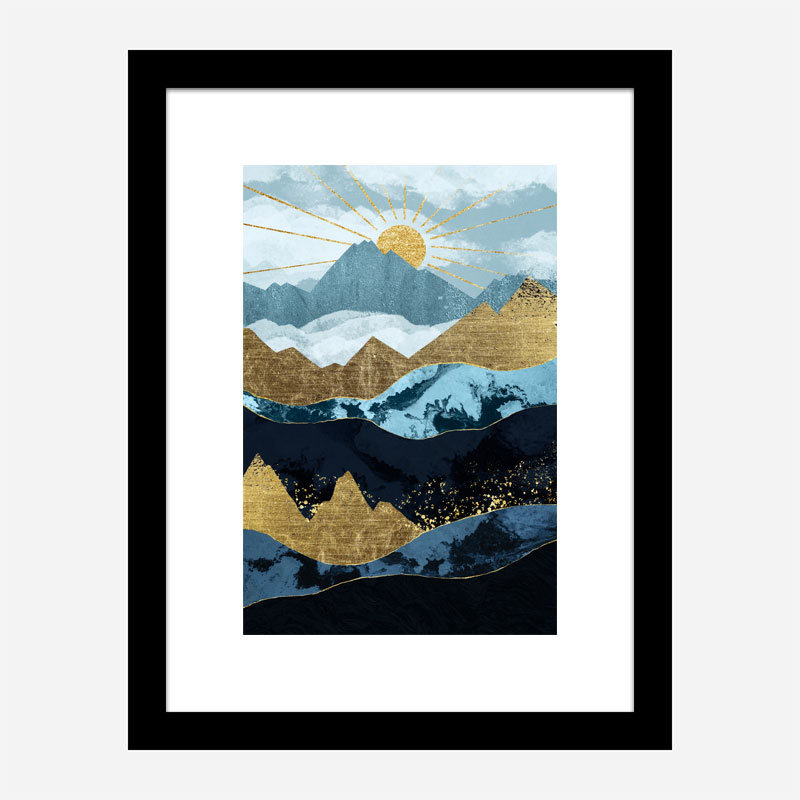 Sun Up Abstract Art Print Sun Up Abstract Art Print