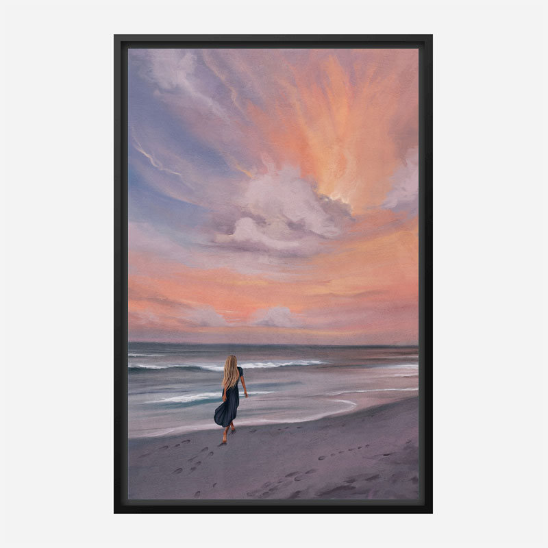 Beach Walk Abstract Art Print