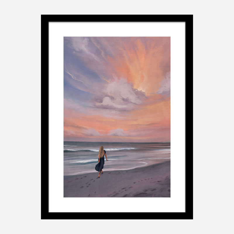 Beach Walk Abstract Art Print