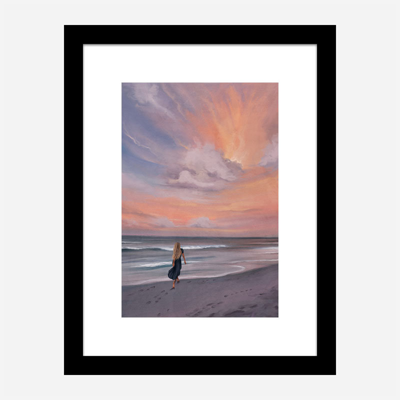 Beach Walk Abstract Art Print