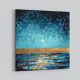 Blue Sunset Abstract Art Print