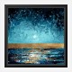 Blue Sunset Abstract Art Print