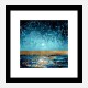 Blue Sunset Abstract Art Print