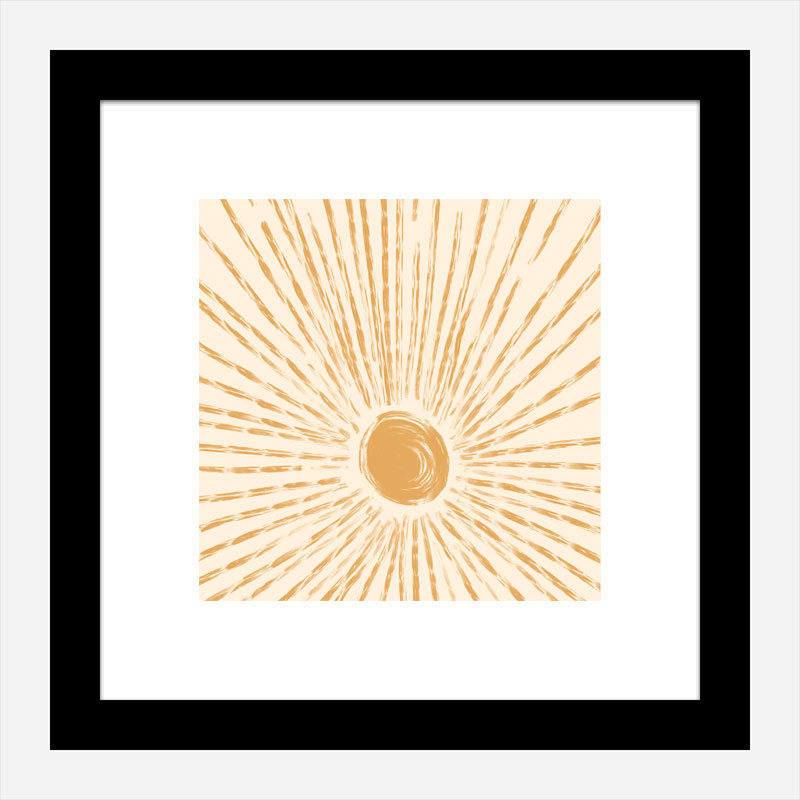 Sun Rise Abstract Art Print