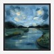 Night River Abstract Art Print Night River Abstract Art Print