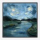 Night River Abstract Art Print Night River Abstract Art Print