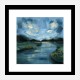 Night River Abstract Art Print Night River Abstract Art Print