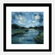 Night River Abstract Art Print