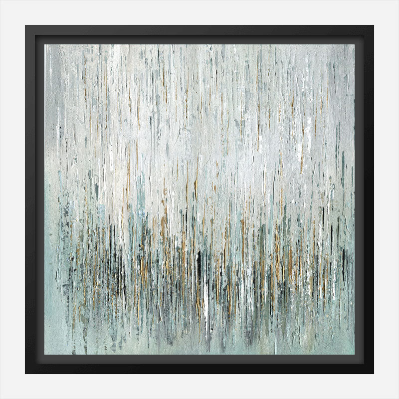 Gold Rain Abstract Art Print