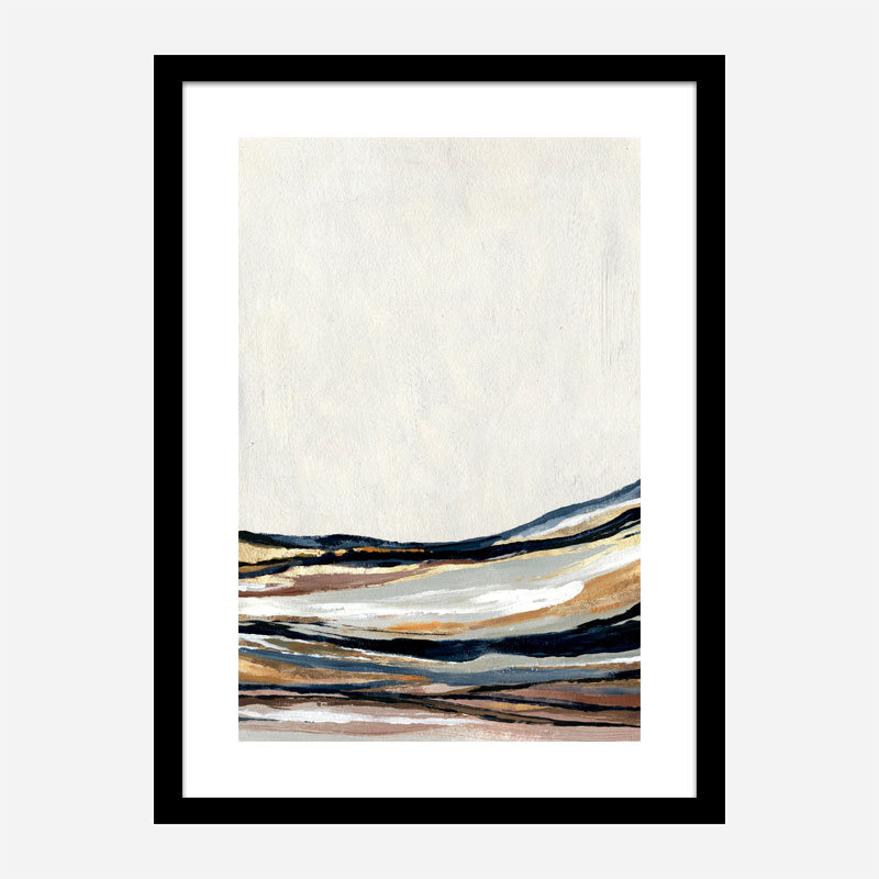 Golden Hills Abstract Art Print