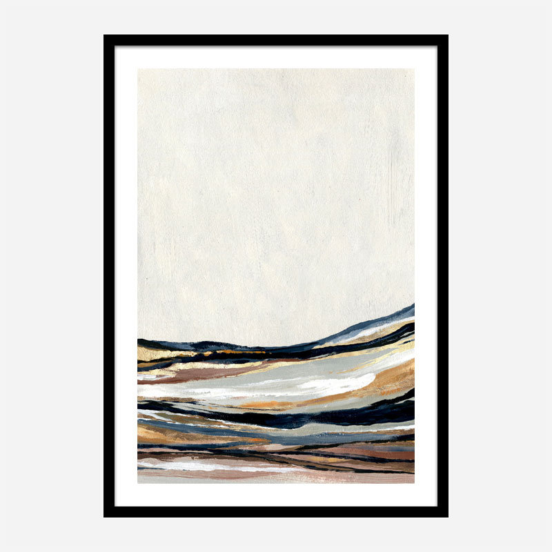 Golden Hills Abstract Art Print