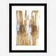 Golden Lines Abstract Art Print