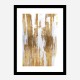 Golden Lines Abstract Art Print Golden Lines Abstract Art Print