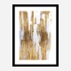 Golden Lines Abstract Art Print Golden Lines Abstract Art Print