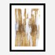 Golden Lines Abstract Art Print