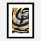Golden Circles Abstract Art Print Golden Circles Abstract Art Print