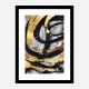 Golden Circles Abstract Art Print Golden Circles Abstract Art Print