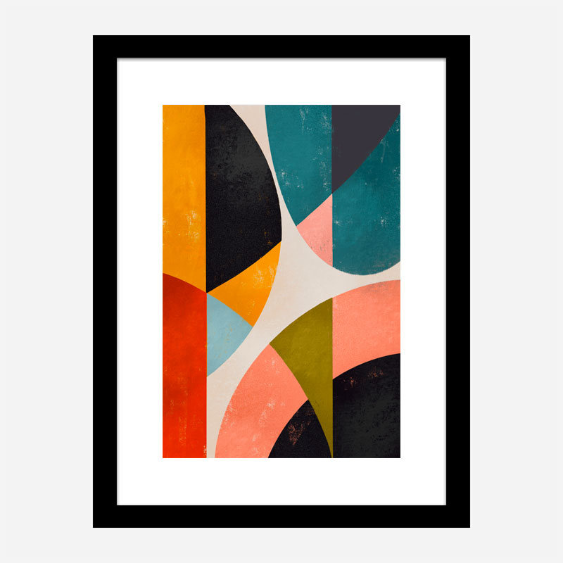 Split Circles Art Print Split Circles Art Print