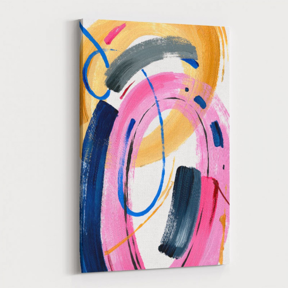 Color Circles Abstract Art Print