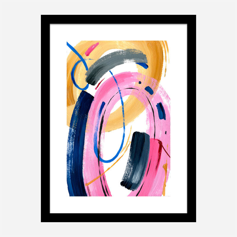 Color Circles Abstract Art Print
