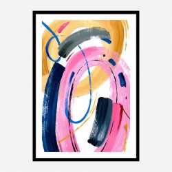 Color Circles Abstract Art Print