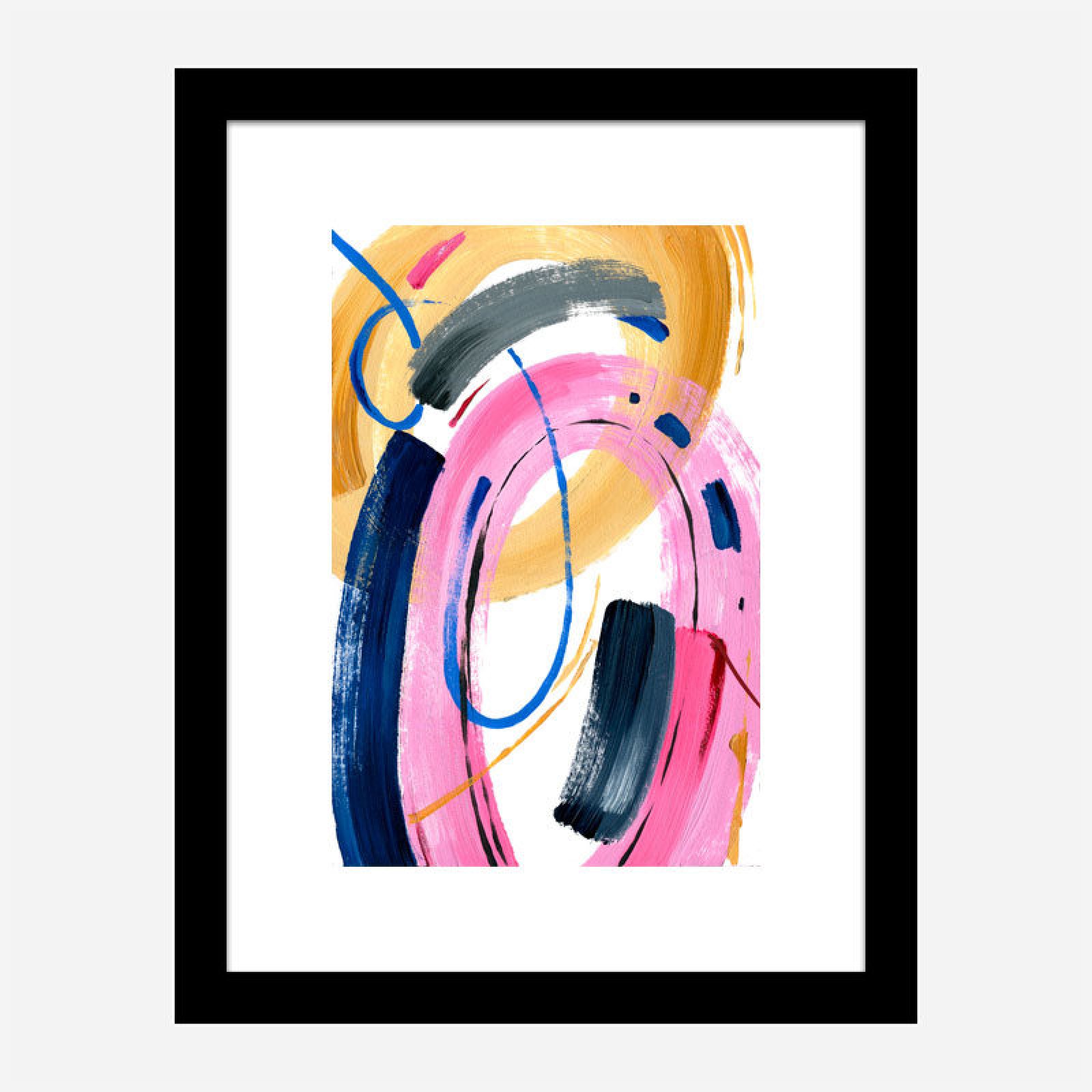 Color Circles Abstract Art Print
