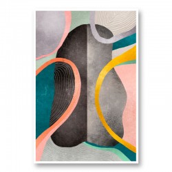Asymmetric Ellipse Abstract Art Print