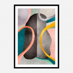 Asymmetric Ellipse Abstract Art Print