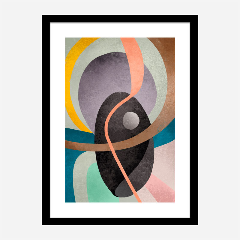 Around the Lines Abstract Art Print