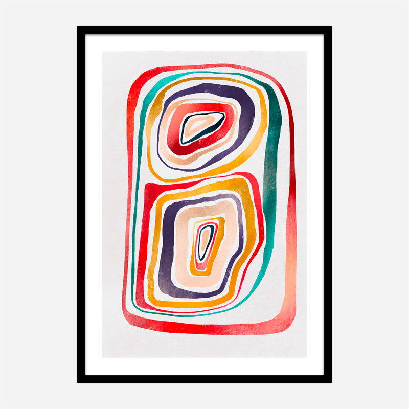 Rainbow Abstract Art Print