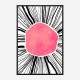 Pink Circle Abstract Art Print