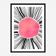 Pink Circle Abstract Art Print