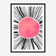 Pink Circle Abstract Art Print