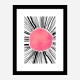 Pink Circle Abstract Art Print