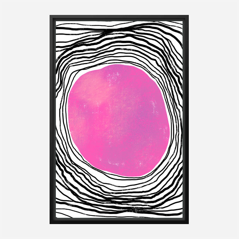 Purple Circle Abstract Art Print Purple Circle Abstract Art Print